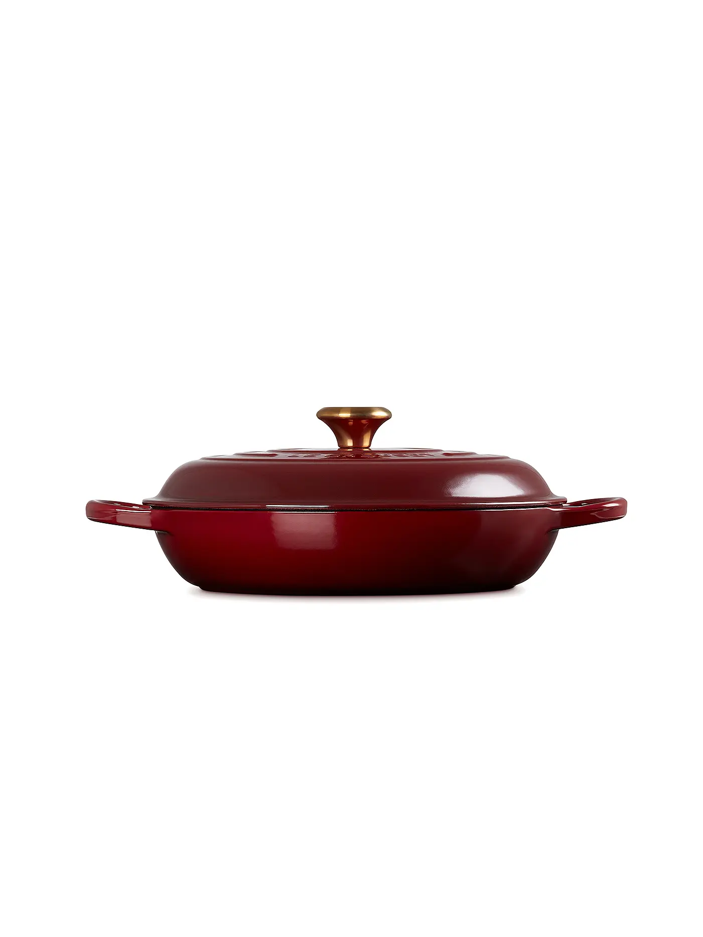 LE CREUSET | Gourmet Profitopf SIGNATURE 30cm/3,5l Nectar | dunkelrot